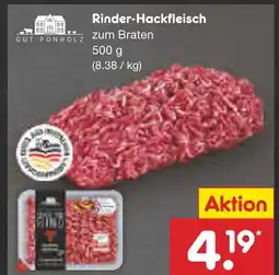 Netto Marken-Discount Gut ponholz rinder-hackfleisch zum braten Angebot