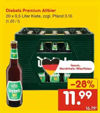 Netto Marken-Discount Diebels premium altbier Angebot