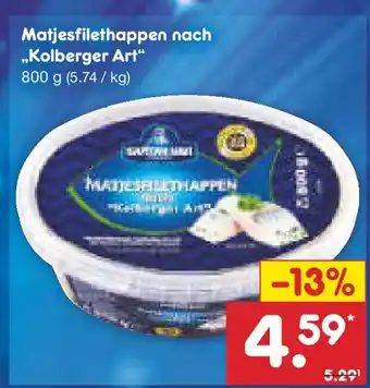 Netto Marken-Discount Matjesfilethappen nach ,,Kolberger Art" Angebot