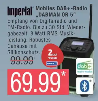 Marktkauf Imperial mobiles dab+-radio dabman or 5 Angebot