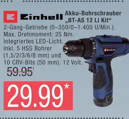 Marktkauf Einhell akku-bohrschrauber „bt-as 12 li kit“ Angebot