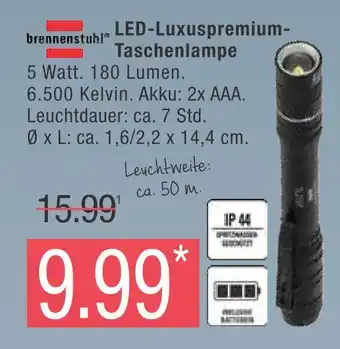 Marktkauf Brennenstuhl led-luxuspremium-taschenlampe Angebot