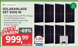 Marktkauf Juskys solaranlage set 3000 w Angebot