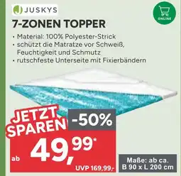 Marktkauf Juskys 7-zonen topper Angebot