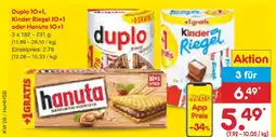 Netto Marken-Discount Duplo oder kinder riegel oder hanuta riegel Angebot