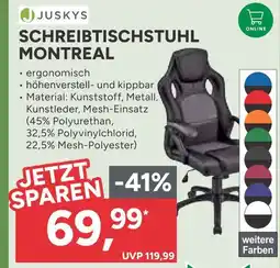 Marktkauf Juskys schreibtischstuhl montreal Angebot