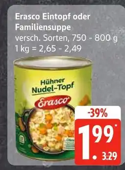 Edeka Erasco eintopf oder familiensuppe Angebot