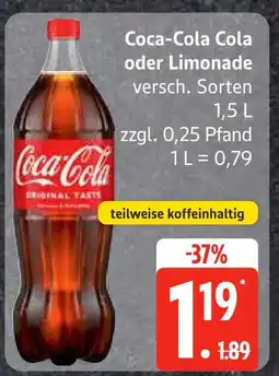 Edeka Coca-cola cola oder limonade Angebot