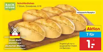 Netto Marken-Discount Backstube schnittbrötchen Angebot