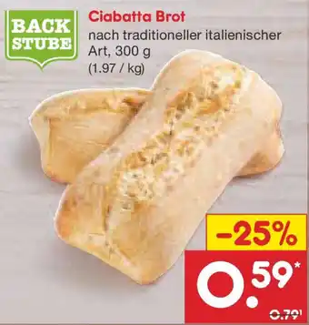 Netto Marken-Discount BACK STUBE Ciabatta Brot Angebot