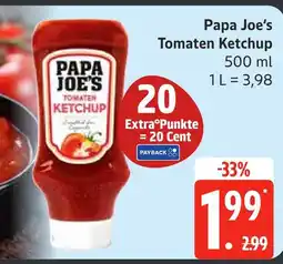 Edeka Papa joe's tomaten ketchup Angebot