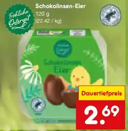 Netto Marken-Discount Fröhliche Osterzeit Schokolinsen-Eier Angebot