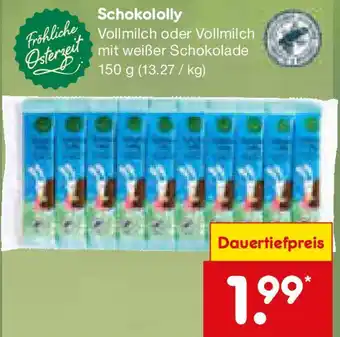 Netto Marken-Discount Fröhliche Osterzeit Schokololly Angebot