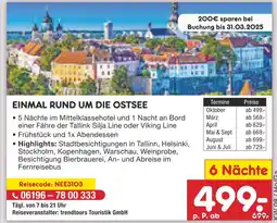 Netto Marken-Discount Netto reisen einmal rund um die ostsee Angebot