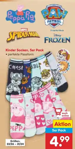 Netto Marken-Discount Kinder socken, 5er pack Angebot