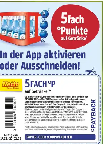 Netto Marken-Discount Payback 5fach °p Angebot