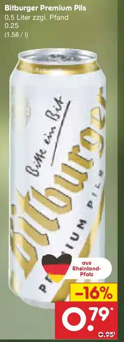 Netto Marken-Discount Bitburger Premium Pils Angebot