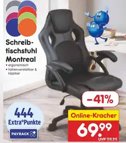 Netto Marken-Discount Schreibtischstuhl montreal Angebot