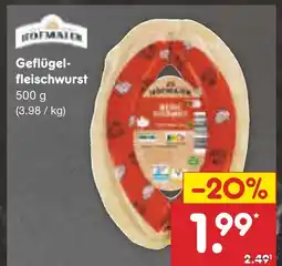 Netto Marken-Discount Rofmar geflügelfleischwurst Angebot