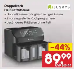 Netto Marken-Discount Juskys doppelfritteuse heißluftfritteuse Angebot