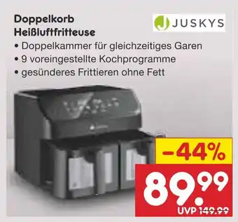 Netto Marken-Discount Juskys doppelfritteuse heißluftfritteuse Angebot