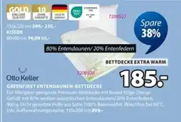 Jysk Otto Keller GREENFIRST ENTENDAUNEN-BETTDECKE Angebot