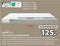 Jysk DREAMZONE HULDA PF100 SCHAUMMATRATZE Angebot