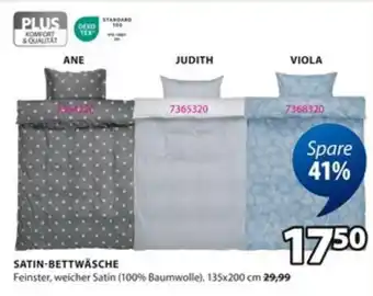 Jysk SATIN-BETTWÄSCHE Angebot