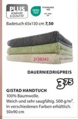 Jysk GISTAD HANDTUCH Angebot