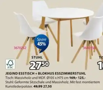 Jysk BLOKHUS ESSZIMMERSTUHL Angebot