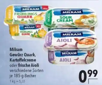 CITTI Markt Milram Gewürz Quark, Kartoffelcreme oder frische Aioli Angebot