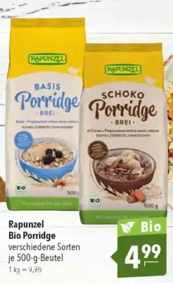 CITTI Markt Rapunzel Bio Porridge Angebot