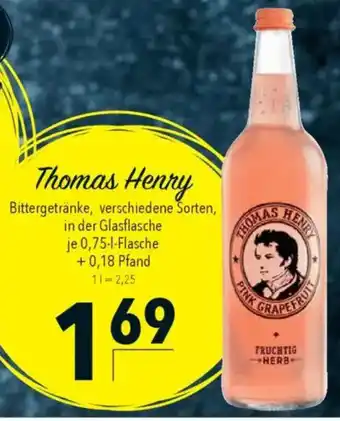 CITTI Markt Thomas Henry Bittergetränke Angebot