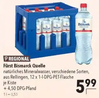 CITTI Markt Fürst Bismarck Quelle natürliches Mineralwasser Angebot