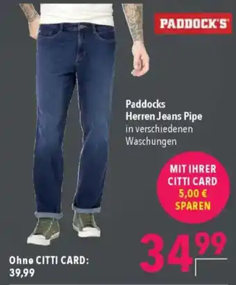CITTI Markt PADDOCK'S Herren Jeans Pipe Angebot