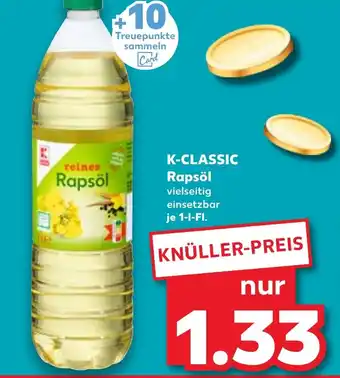 Kaufland K-CLASSIC Rapsöl Angebot