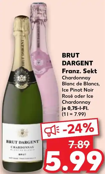 Kaufland BRUT DARGENT Franz. Sekt Angebot