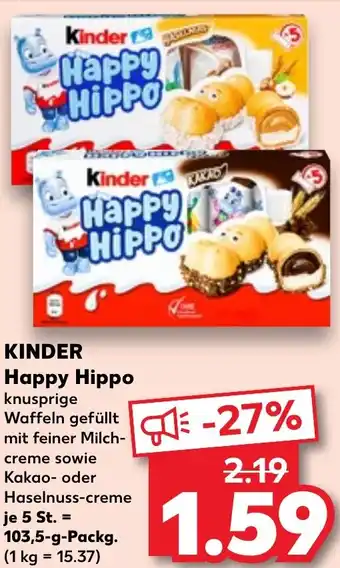 Kaufland KINDER Happy Hippo Angebot