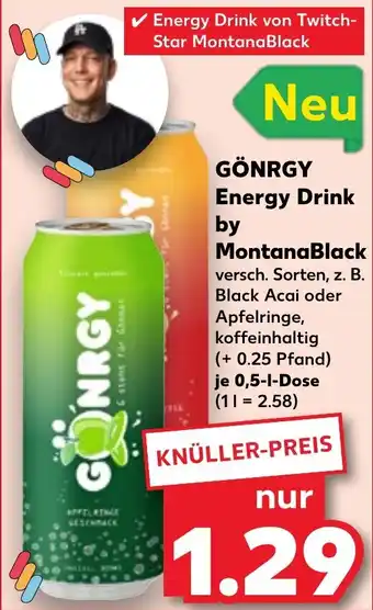 Kaufland GÖNRGY Energy Drink by MontanaBlack Angebot