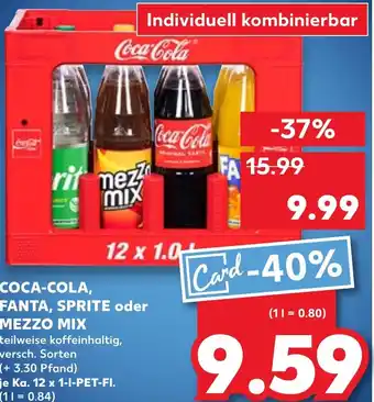 Kaufland COCA-COLA, FANTA, SPRITE oder MEZZO MIX Angebot