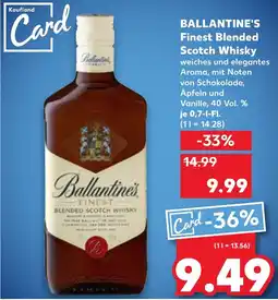 Kaufland BALLANTINE'S Finest Blended Scotch Whisky Angebot