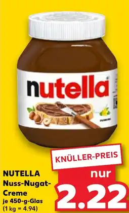 Kaufland NUTELLA Nuss-Nugat- Creme Angebot