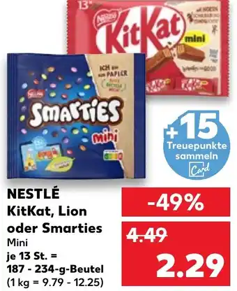 Kaufland NESTLÉ KitKat, Lion oder Smarties Angebot