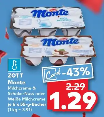 Kaufland ZOTT Monte Angebot