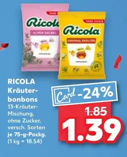 Kaufland RICOLA Kräuter- bonbons Angebot