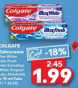 Kaufland COLGATE Zahncreme Angebot