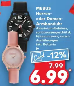 Kaufland MEBUS Herren- oder Damen- Armbanduhr Angebot