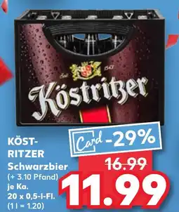 Kaufland KÖST- RITZER Schwarzbier Angebot