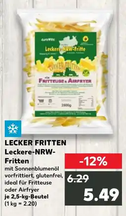 Kaufland LECKER FRITTEN Leckere-NRW- Fritten Angebot