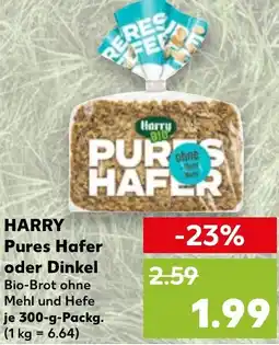 Kaufland HARRY Pures Hafer oder Dinkel Angebot